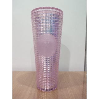 [Starbucks_Taiwan] ของแท้ Starbucks Pink Dichroic Cold cup 24 Oz