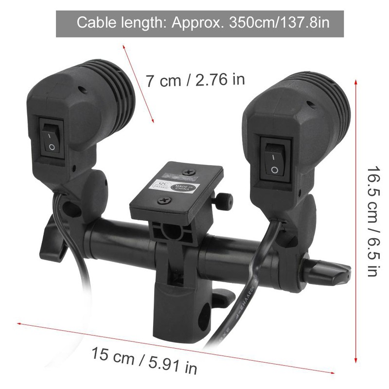 E27 2 in 1 lamp holder หัวต่อไฟสตูดิโอ 2 in 1 E27 Socket lamp holder 100V-240V ราคา ถูกที่สุด ดีลบีเคเค แกลเลอรีภาพที่ 4