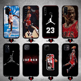 เคสโทรศัพท์มือถือ ซิลิโคน ลาย Michael Jordan สีดํา สําหรับ iPhone 5 5s 6 6S 6 Plus 7 8 Plus X XS