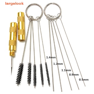 [largelook] 11pcs Airbrush  Cleaning Repair Tool Kit Stainless steel  Brush Set