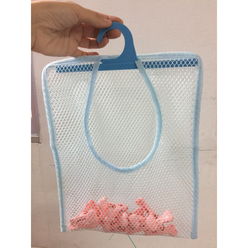 🔥 สินค้าไทย🔥 ถุงใส่กิ๊ปหนีบผ้า ผ้าตาข่าย ผลิตไทย ถุงใส่คลิป ตาก ซัก รีด