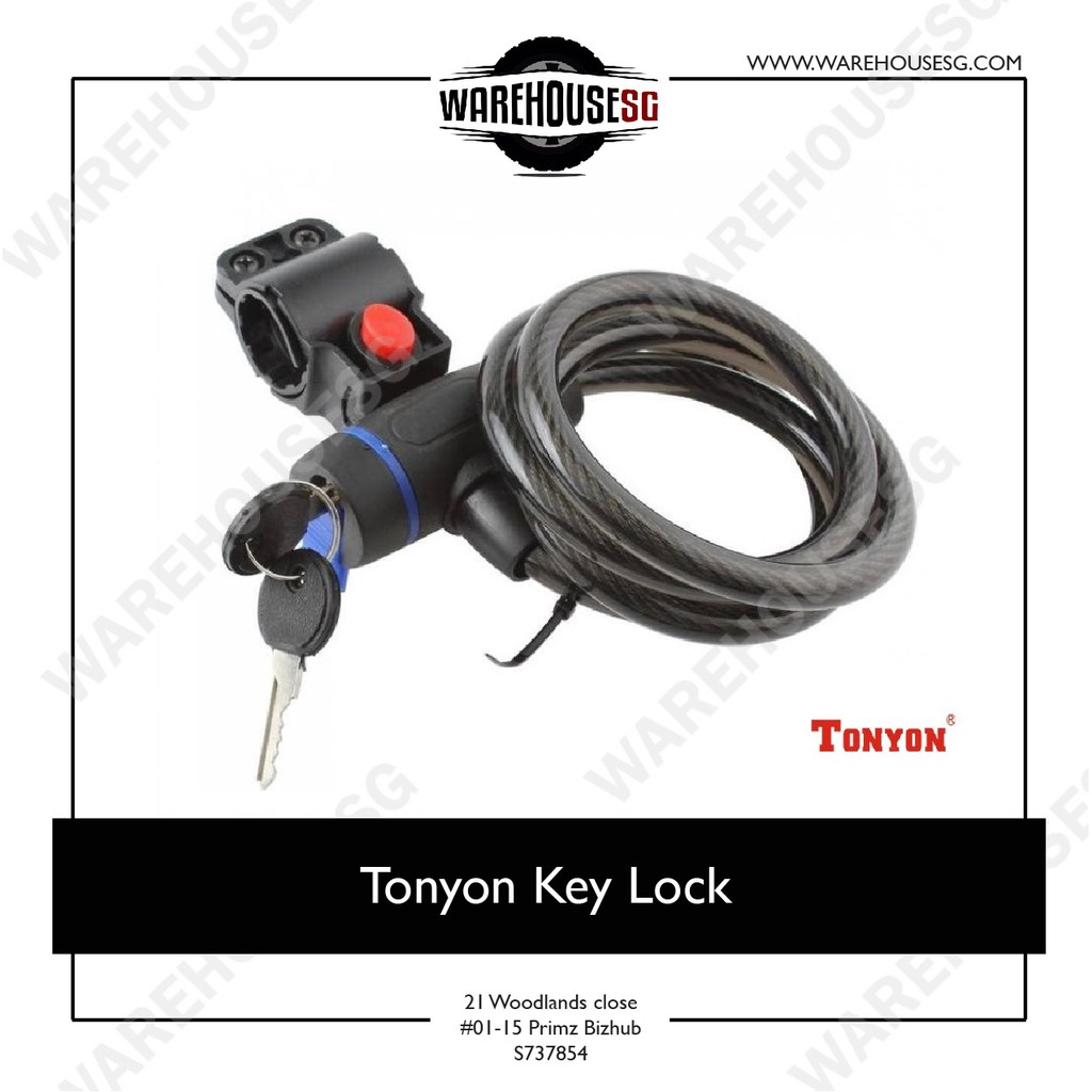 Tonyon Bycycle Key Lock / ล็อคจักรยาน
