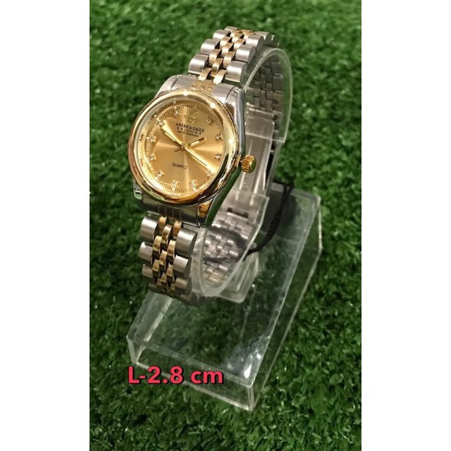 นาฬิกาข้อมือผู้หญิง American Eagle สีทูโทนทอง#025