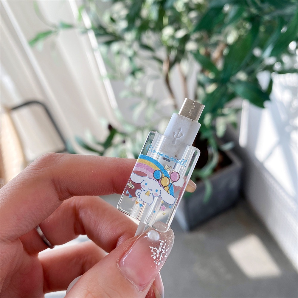 ตัวถนอมสายชาร์จ Usb ลายการ์ตูนคุโรมิ สําหรับโทรศัพท์มือถือ รูปที่ 4