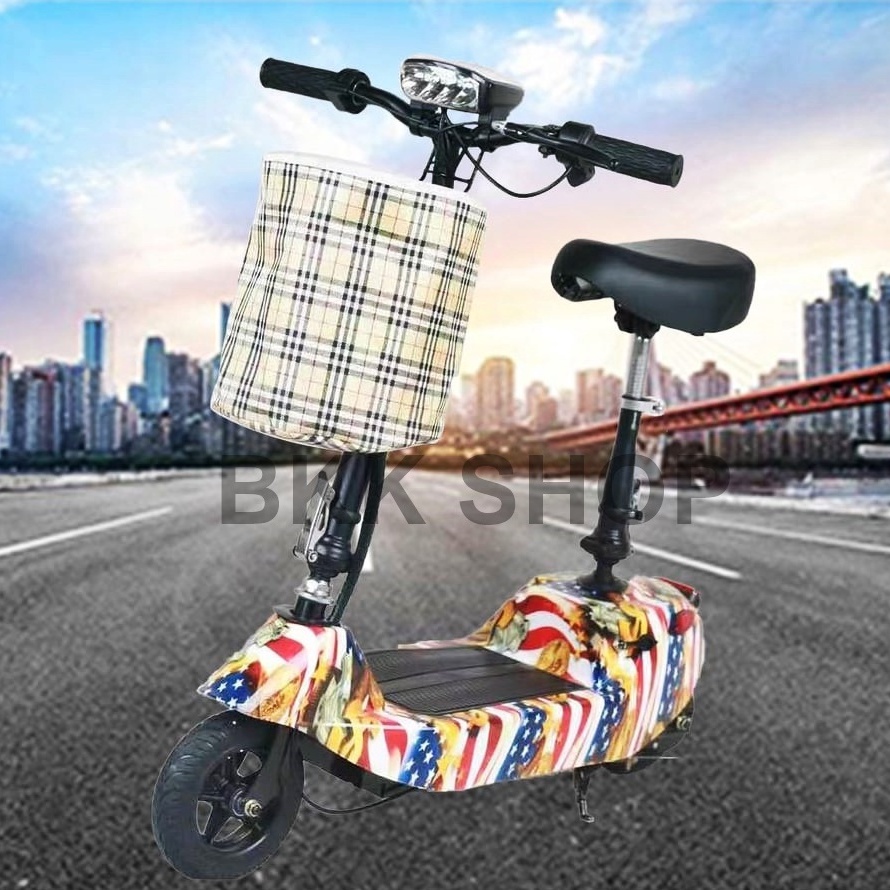 (ใหม่) สกู็ตเตอร์ไฟฟ้า Electric Scooter 24V ไฟหน้า LED E-Scooter ความจุของแบตเตอรี่ 24V20A-24/40A มอ
