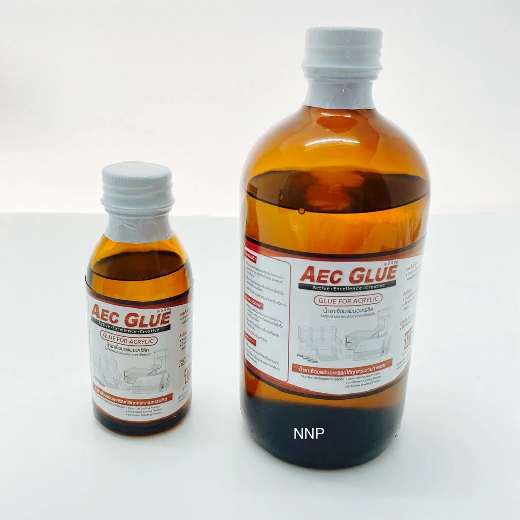 Aec glue น้ำยาเชื่อมอะคริลิคชนิดไร้คราบขาว น้ำยาเชื่อมกรอบพระขนาด 110/480g