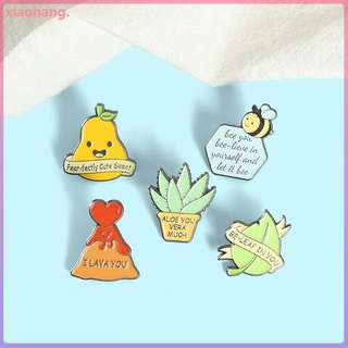 ป้ายแบนเนอร์ รูปการ์ตูน Phrases Enamel Pins สําหรับติดปกเสื้อเด็ก