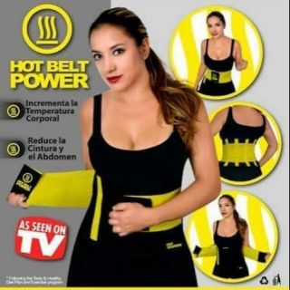 เข็มขัดกระชับสัดส่วน  สายรัดหน้าท้องเรียกเหงื่อHot Belt power Shapers✔