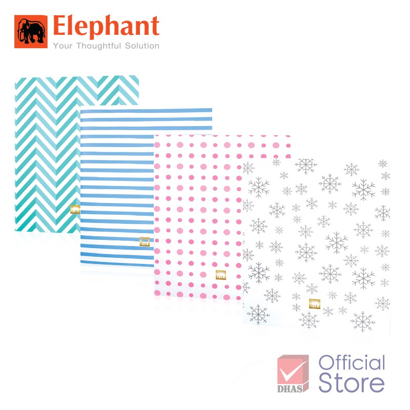 Elephant แฟ้มซองพลาสติก 6 ช่อง File Idea F06P จำนวน 1 ชิ้น