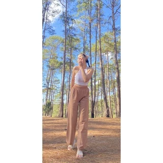 กางเกงผ้าฝ้าย ขายาว🌸เนื้อผ้านุ่ม ใส่สบาย ฟรีไซต์👖