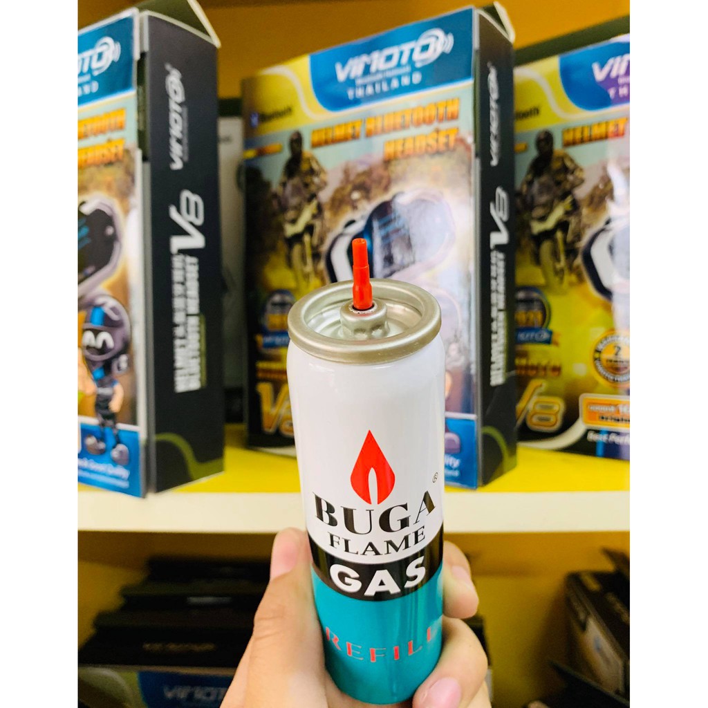 แก๊สกระป๋อง🔥ส่งด่วน!🔥[1 กระป๋อง] แก๊สเติมไฟแช็ค BUGA  GAS REFILL - 2