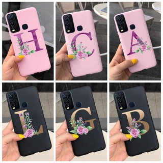 เคสโทรศัพท์มือถือซิลิโคน TPU แบบนิ่ม พิมพ์ลายตัวอักษร สําหรับ Vivo Y30i Y30 Y50 1938 1935