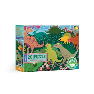 eeBoo Dinosaur Friends 20 Pc Big Puzzle (PZDOF) - จิ๊กซอว์รูปไดโนเสาร์แบบ 20 ชิ้น