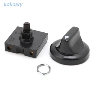 KOK 4-Position 3-Speed Fan Selector Rotary Switch Governor with Knob 13AMP 120V-250V