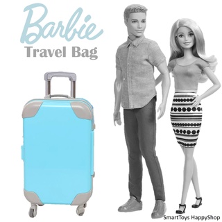 กระเป๋าเดินทางอุปกรณ์เสริมตกแต่งบาร์บี้ Barbie Travel Bag Blue