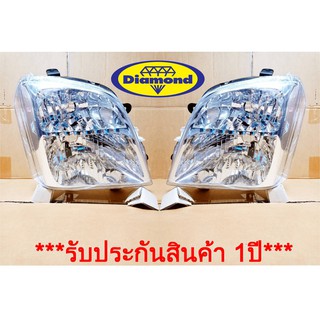 ไฟหน้า ดีแม็ค ดีแม็ก ISUZU Dmax ปี 2002 - 2006 ไฟหน้า อีซูซุ MU-7 ปี2005 * ไม่ใช่รุ่นซีนอล *