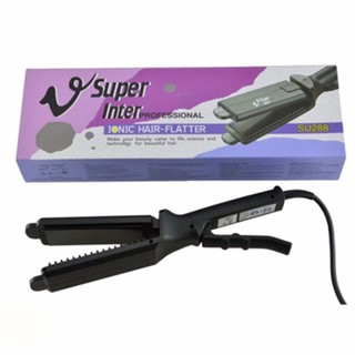 Super V Inter Professional เครื่องหนีบผมตรงไฟฟ้า รุ่น SU288 สีดำ มีมอก.1985-2549