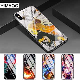 Huawei Y6 Prime Y9 Mate 20 Pro Honor 8X 9 10 Lite glass case 92POL demon slayer Anime