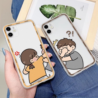 [Loving Couple-1] เคสโทรศัพท์มือถือแบบนิ่ม ใส ผิวด้าน สําหรับ Huawei Y5 Y6 2018 Y7 2019 Y9 Pro Prime Y5P Y6P Y7P Y6S