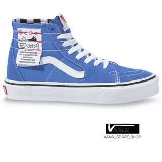 VANS SK8 HI TAPERED DIY BLUE TRUE WHITE SNEAKERS สินค้ามีประกันแท้