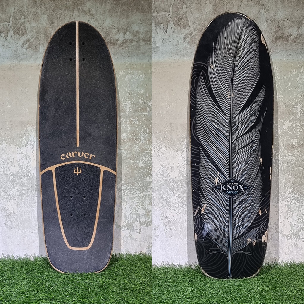 [0301][พร้อมส่ง][US][มือสอง]แผ่นสเก็ตบอร์ด carver powell peralta สาย custom surf skate, street, cruiser skateboard