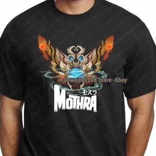 เสื้อยืดผ้าฝ้ายพิมพ์ลายขายดี Gildan เสื้อยืด ผ้าฝ้าย 100% พิมพ์ลาย Mothra Sci Fi Kaiju Godzilla monster สําหรับผู้ชาย