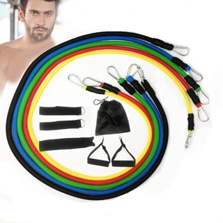 พร้อมส่ง! 11ชิ้นยางยืดออกกำลังกาย ยางยืดหูจับ Resistance band