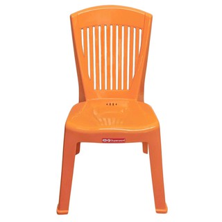 Chair table PLASTIC CHAIR SUPERWARE CH-63 ORANGE Outdoor furniture Garden decoration accessories โต๊ะ เก้าอี้ เก้าอี้พลา