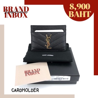 YSL CARDCASE BLACK-GOLD