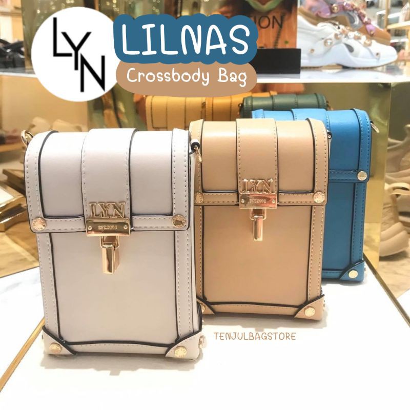 กระเป๋าสะพาย LYN LILNAS CROSSBODY BAG กระเป๋าสะพายข้าง กระเป๋าหนัง
