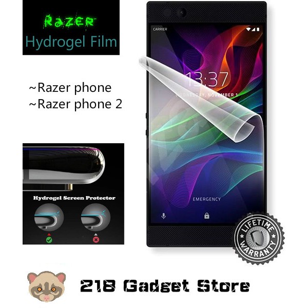 Razer phone / Razer phone 2 ไฮโดรเจล / ตัวป้องกันหน้าจอนาโน