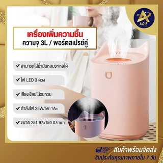 ACE เครื่องทำความชื้น เครื่องฟอกอากาศ สุดฮิต Air Purifier  ครื่องพ่นไอน้ำ เครื่องพ่นปรับอากาศ ใช้ไฟ USB สินค้าพร้อมส่ง