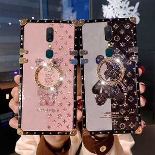 เคส OPPO F11 F9 Pro แฟชั่น การ์ตูนหมี เคสโทรศัพท์