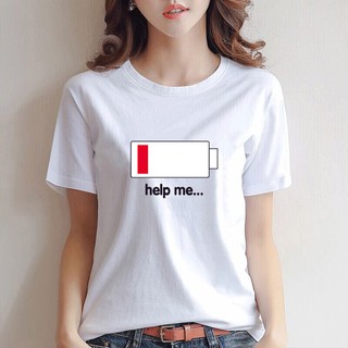 แฟชั่นเกาหลีคอกลมรูปแบบเสื้อยืดสําหรับผู้หญิง Unisex ท็อปส์ซู Tees #M-TS034 jT7