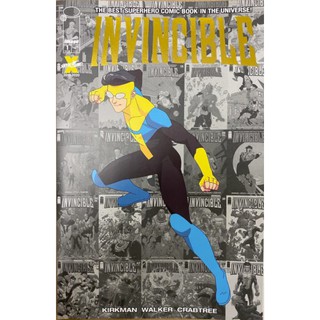 Invincible 1 - โลโก้ฟอยล์สีทอง - การ์ตูนในร้านค้าในพื้นที่ - การ์ตูนรูปภาพ