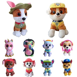 ตุ๊กตาฟิกเกอร์ Paw Dog Patrol Marshall Rocky Rubble Chase ของเล่นสําหรับเด็ก