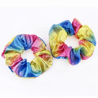 2 4 8pcs Girl Ins Fashion Shiny Sequin Metallic Hair Ties