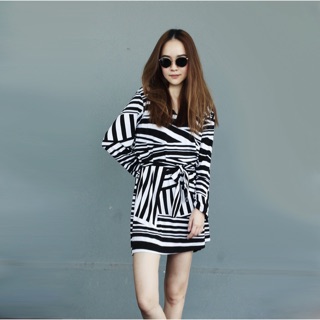 BW Jersey V-Neck Dress