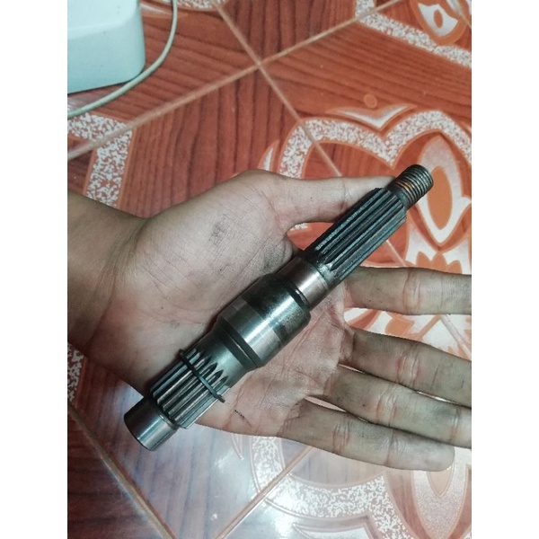 แกนล้อหลัง เพลาล้อหลัง fino mio ตัวเก่าไม่มีอาร์มเพลาสั้น