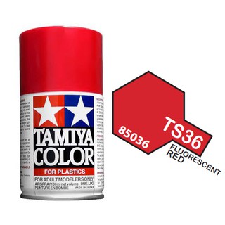 สีสเปย์ Tamiya TS-36 FLUORESCENT RED 100ML