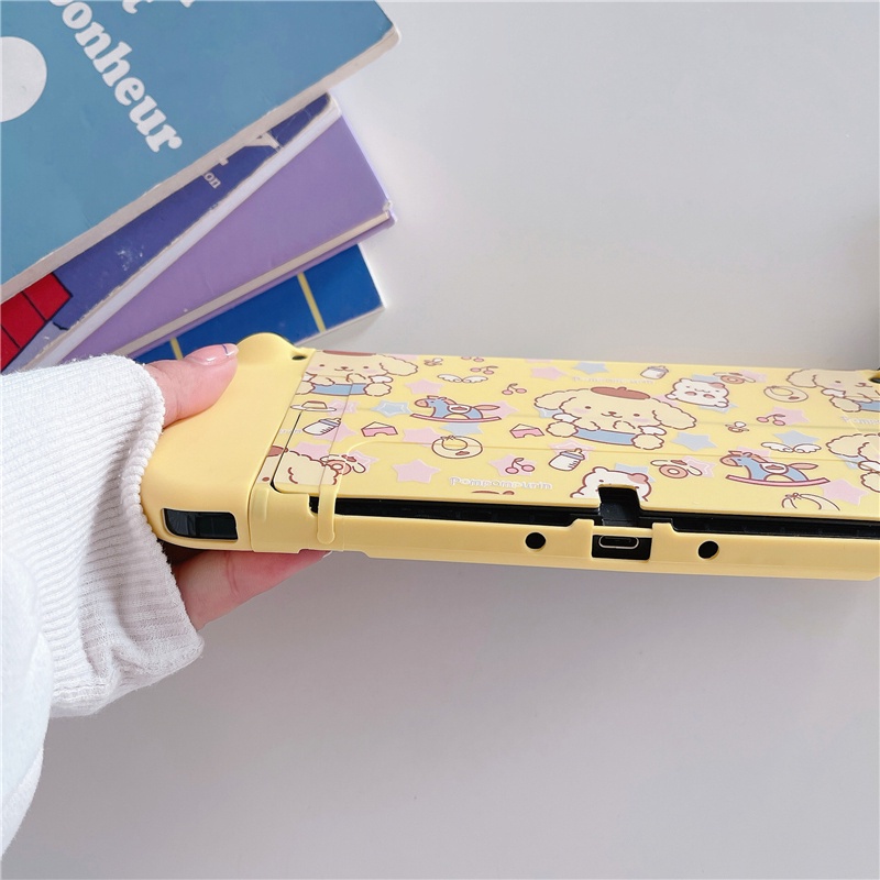 เคสโทรศัพท์มือถือ TPU ป้องกันรอย ลายการ์ตูนแอนิเมชั่น ธีมสตรีท สีเหลือง สําหรับ Nintendo Switch OLED