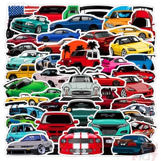 ❉ HellaFlush： SuperRun Supercar &amp; Hot Rod Series 02 - JDM Racing Cars สติ๊กเกอร์ ❉ 50Pcs/Set DIY Fashion Waterproof Mixed Luggage Laptop Skateboard Doodle Decals สติ๊กเกอร์