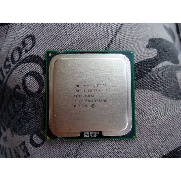 ซีพียู Intel Core2 Duo E8600 @ 3.33GHz
