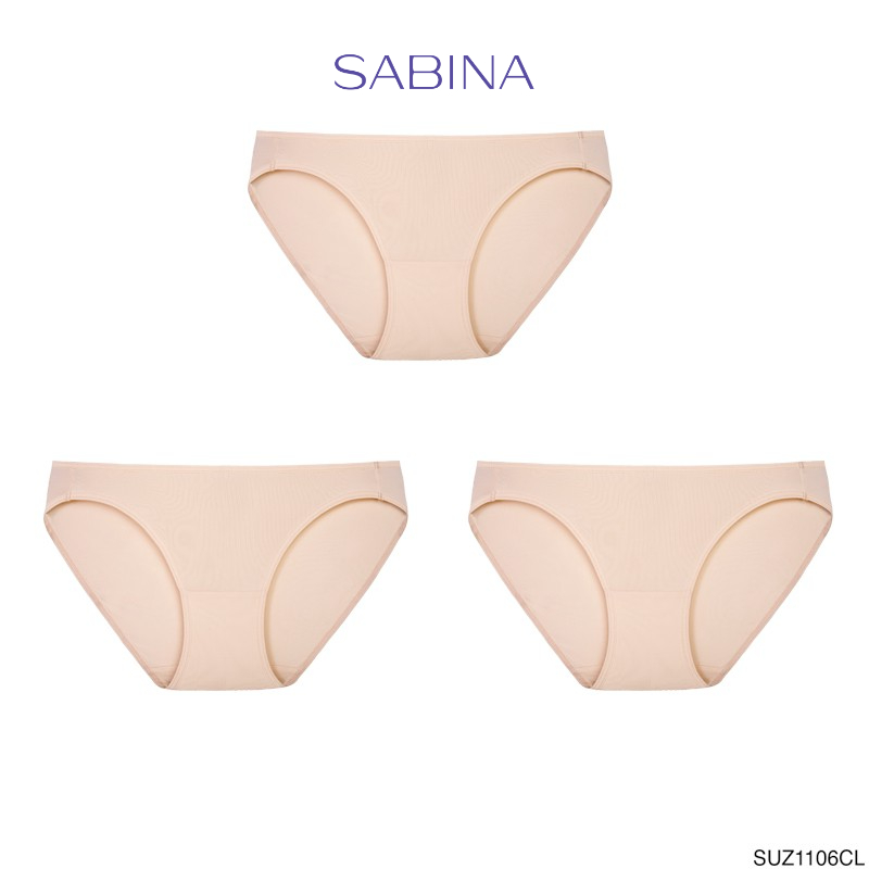 Sabina กางเกงชั้นใน (Set 3 ชิ้น) (ทรง Bikini Sexy) รุ่น Panty Zone รหัส SUZ1106CL สีเนื้ออ่อน