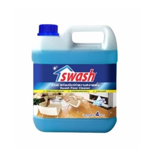 สวอช น้ำยาทำความสะอาดพื้น ขวดใหญ่ 4 ลิตร Swash x 1 ขวด