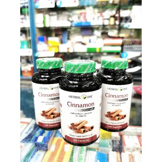 อบเชยเทศสกัด​ Cinnamon​100 แคปซูล​ ตรา​ Herbal one