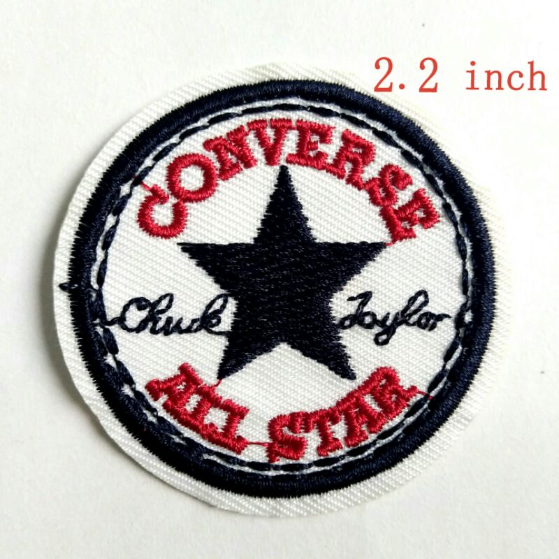 อาร์ม ตัวรีดติดเสื้อ หมวก กระเป๋า ขนาดใหญ่ 2.2 นิ้ว Converse All Star Chuck Taylor