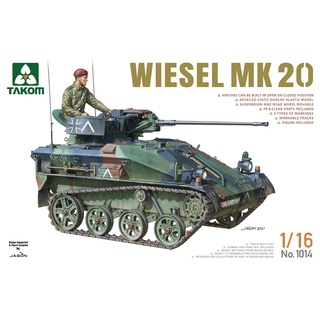 พลาสติก โมเดล ประกอบ TAKOM สเกล 1/16 Wiesel MK20 (1014)