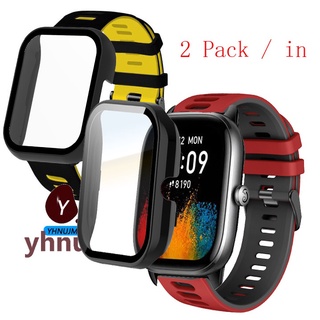 เคส Amazfit Bip 3 / 3 Pro สมาร์ทวอทช์ สายรัดข้อมือซิลิโคน และฝาครอบ PC เคสกีฬา Amazfit GTS 4 mini gps นาฬิกา กระจกนิรภัย เคส HD ป้องกันหน้าจอ อุปกรณ์เสริม