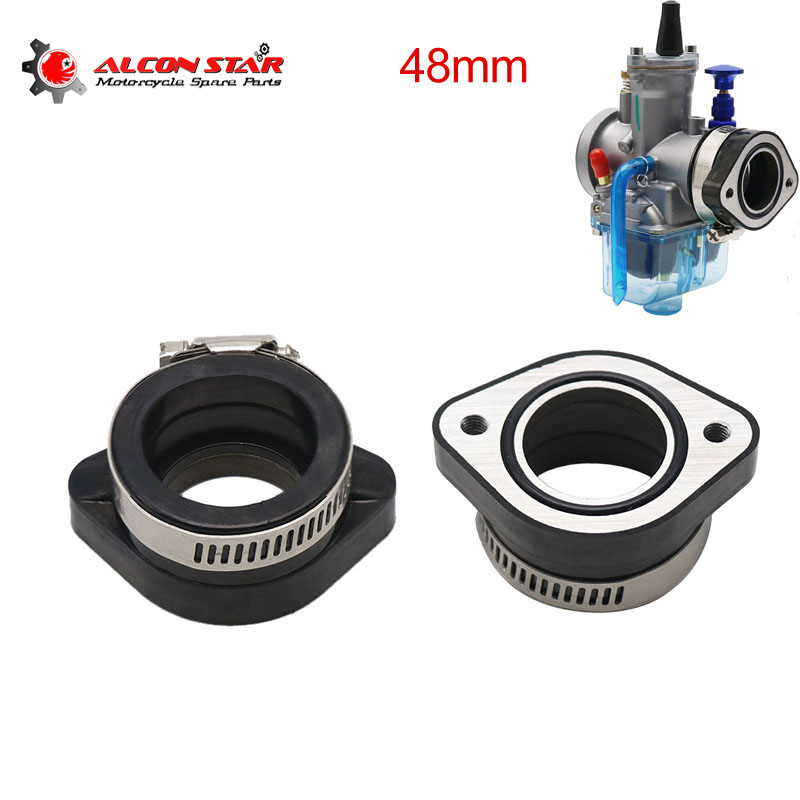 Alconstar- ยางรถจักรยานยนต์คาร์บูเรเตอร์ไอดี Manifold Flange อะแดปเตอร์สําหรับ Mikuni VM24 26 Koso K